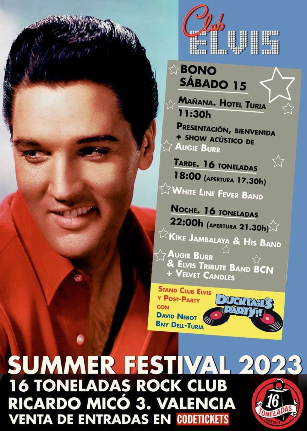 ELVIS SUMMER FESTIVAL 14 , 15 Y 16 JULIO 2023 16 TONELADAS  Fb_i3316