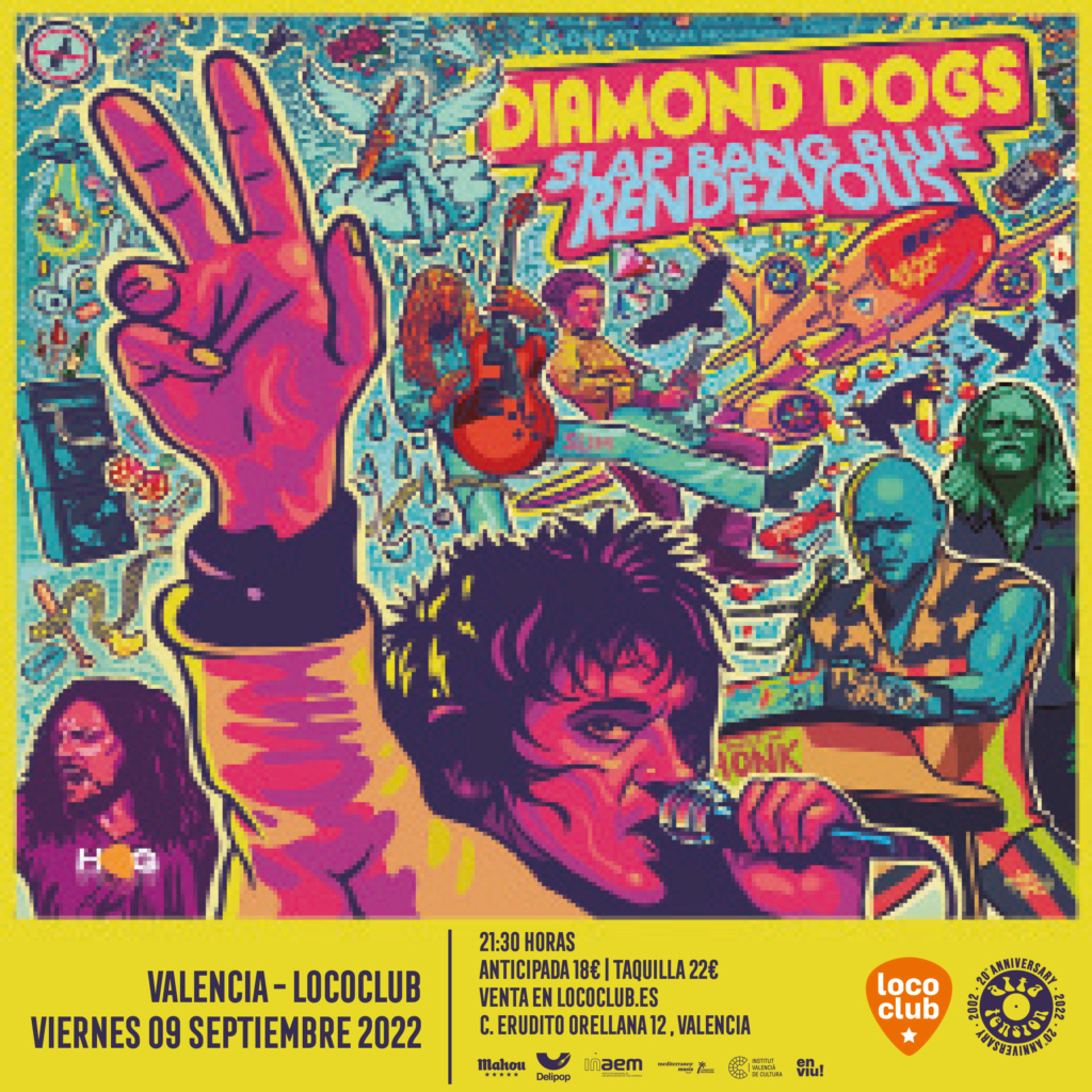 DIAMOND DOGS 9 DE SEPTIEMBRE 2022 LOCO CLUB  Vierne10