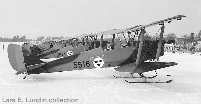 DH82A Tiger Moth - Airfix - 1/48° (décoration suédoise) 411sk111