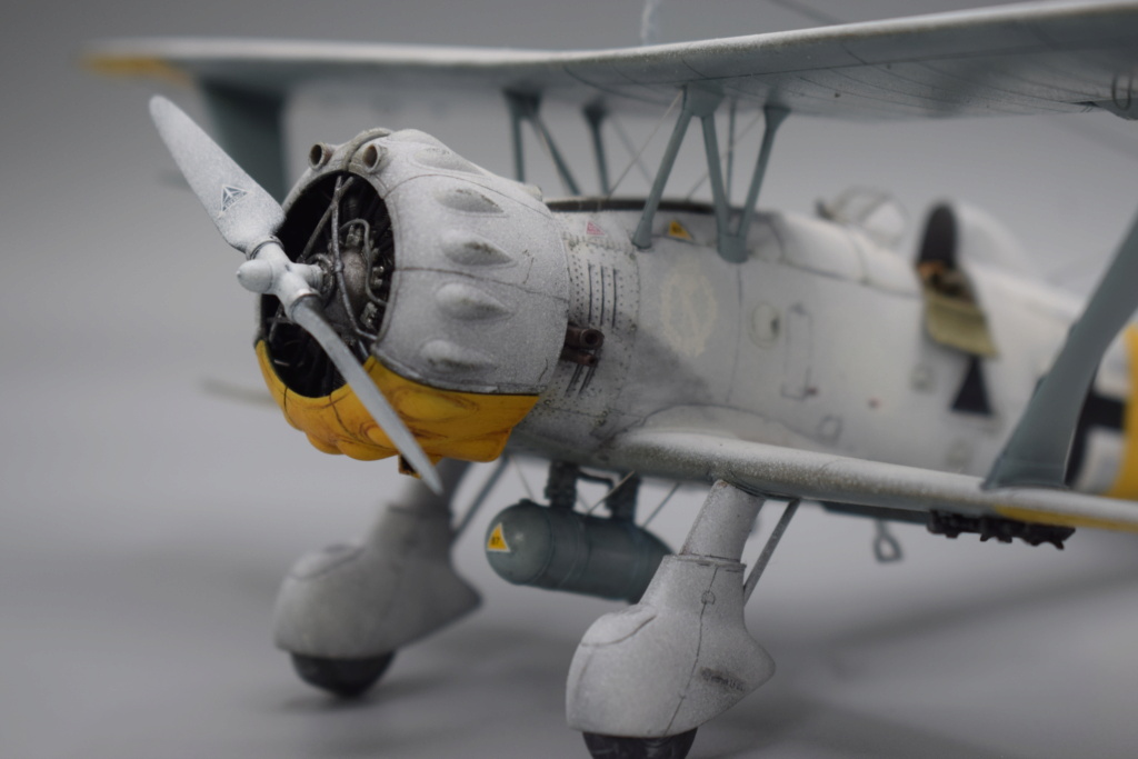 [VITRINE : "Voler, c'est mieux en double" Henschel 123 B1 Gaspatch Model 1/48° Hs123171