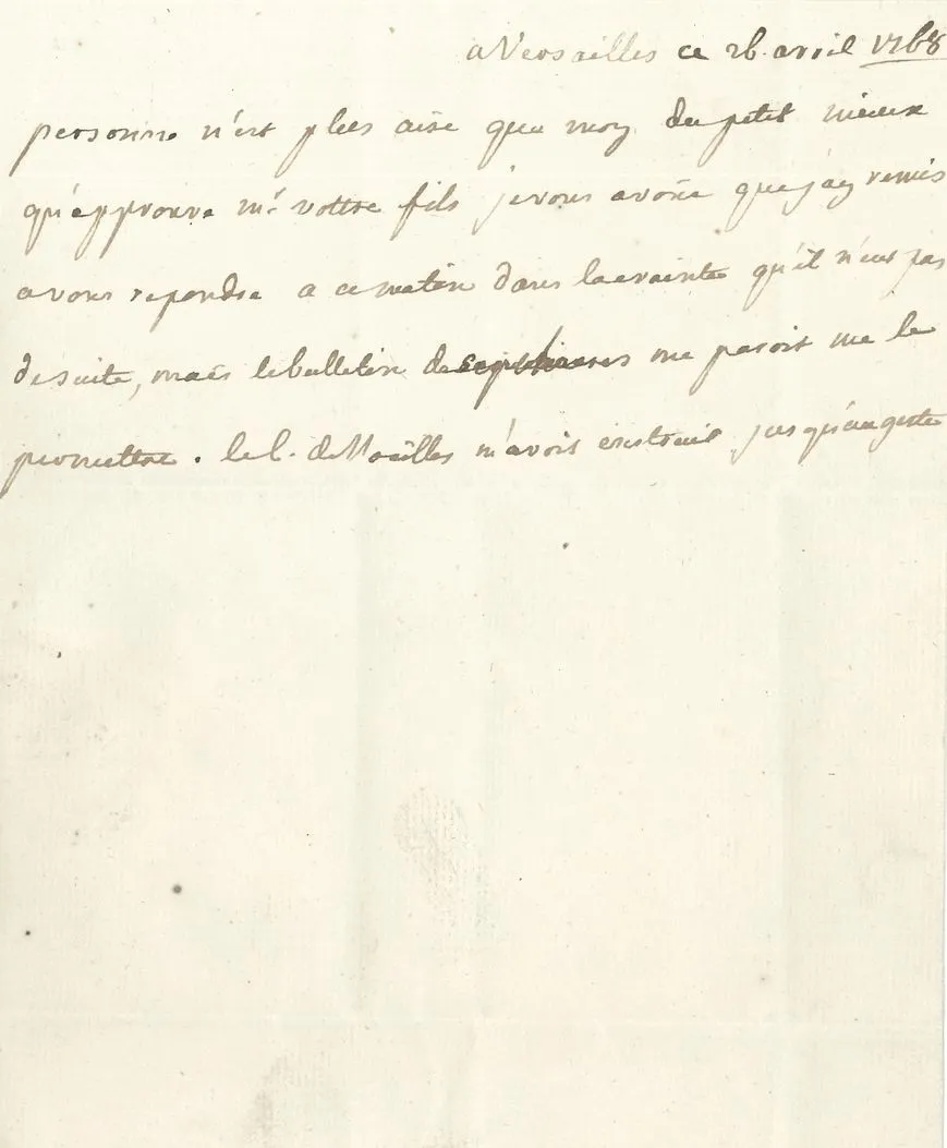 Lettre du Roi Louis XV au Duc de Penthièvre Tzolz121