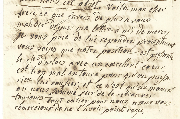 Lettre de Marie Antoinette à son frère Léopold II (1791) Tzolzo34
