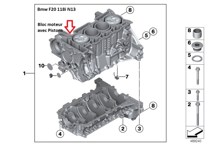 [ BMW F20 118i an 2011 ] Piston Fondu 11_49910