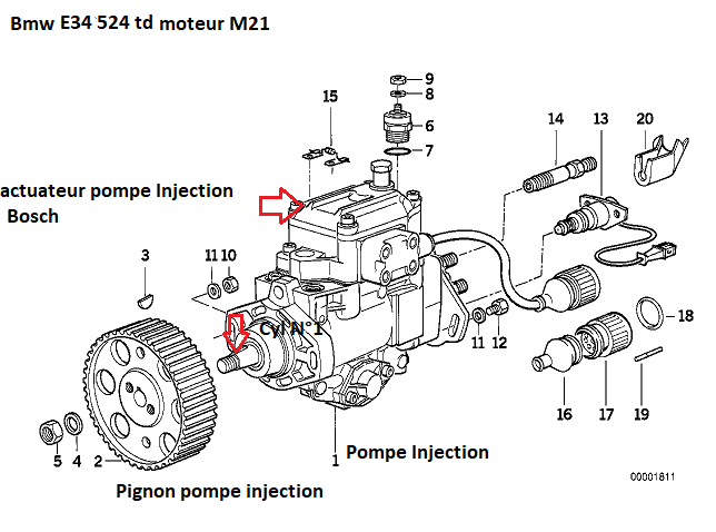 moteur - [ BMW E34 524 TD an 1991 ] Moteur cale 13_13211