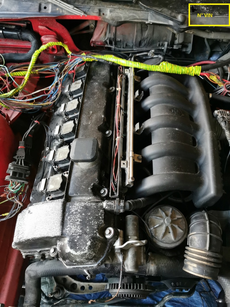 [ BMW E36 320i an 1993 ] faisceau moteur  41_e3610