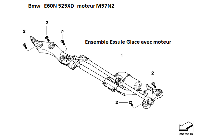 [résolu][ BMW E60 525.xd an 2008 ] Changement du Moteur d'Essuie - Glace avec Tringlerie (Résolu ) 61_16711