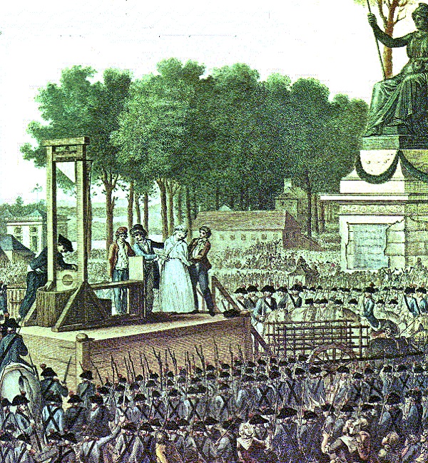 Marie-Antoinette conduite à l'échafaud, le trajet de la charrette le 16 octobre 1793 2605fe10