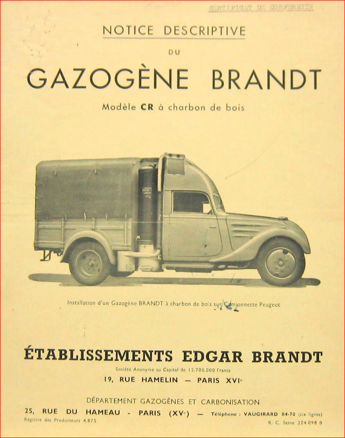 Réclame voiture gazogène Brandt11
