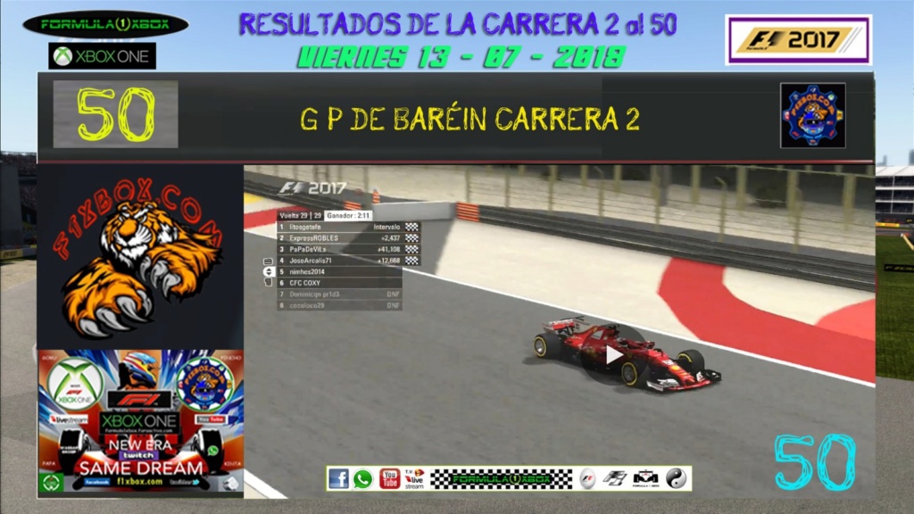 F1 2017 - XBOX ONE / CAMPEONATO CAZAFANTASMAS 5.0 - F1 XBOX / RESULTADOS Y PODIUMS DE LAS 2 CARRERAS EN BAREHIN/ VIERNES 13 - 07 - 2018 Ff0c4a11