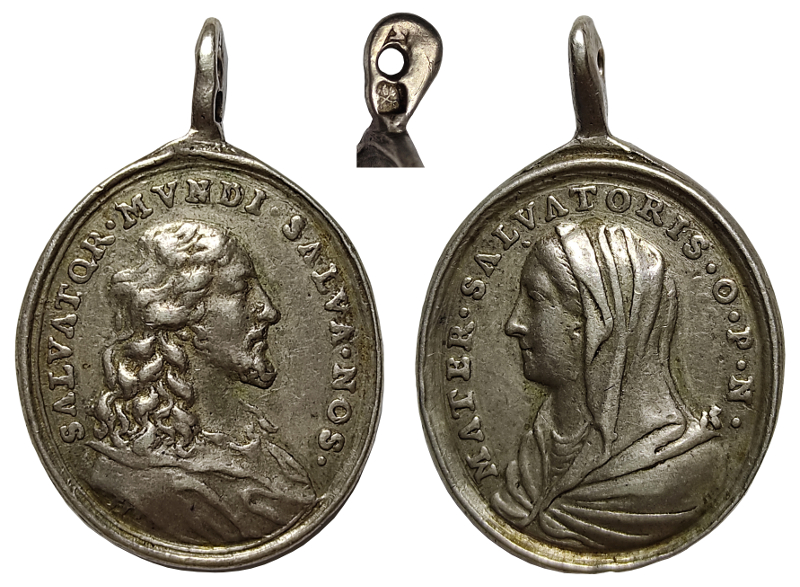 Medalla Salvator Mundi – Mater Salvatoris ( H ) S_mund11