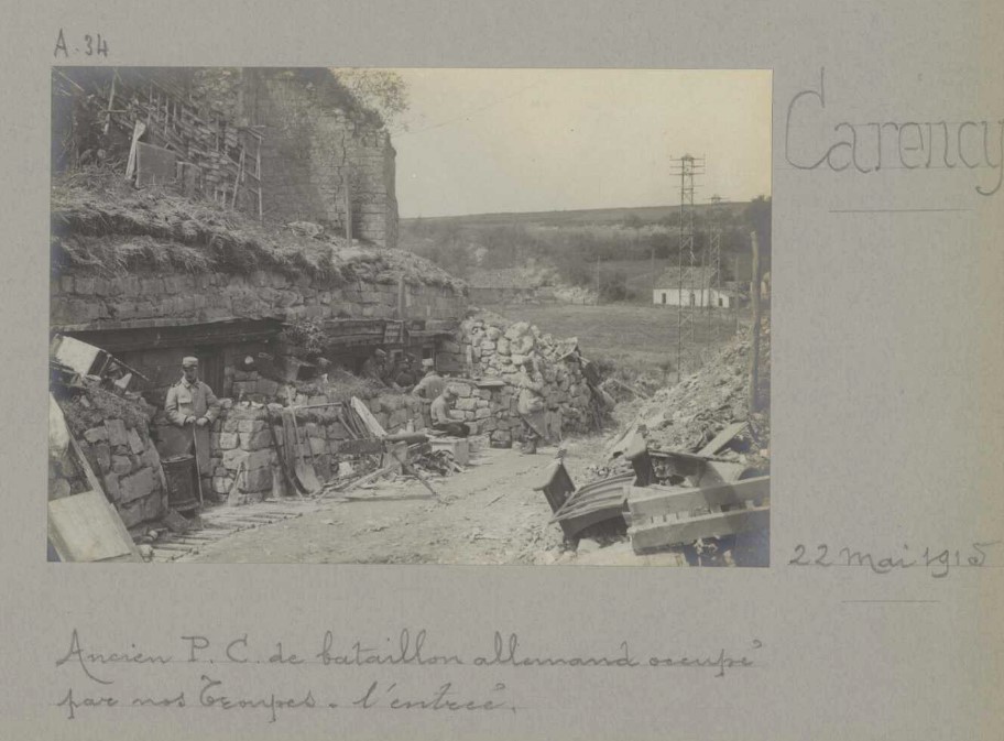 Batallionsunterstand Abschnittskomander..., Carency, 9 mai 1915. Carenc11