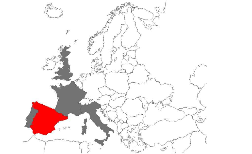 Lugares de Europa donde has estado Mapa-e10
