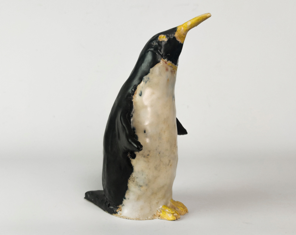 Pottery penguin signed 'Mimi' - acquired in France 114