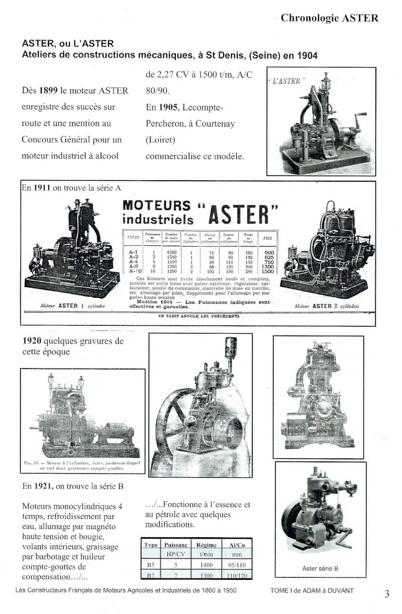 Moteur Aster type B2 15379610