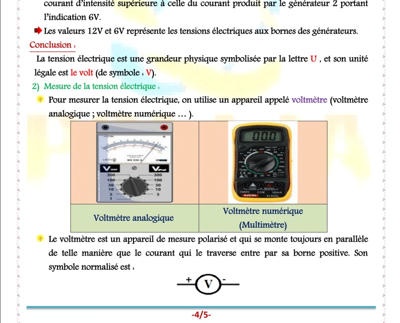 LE COURANT CONTINU Cc810