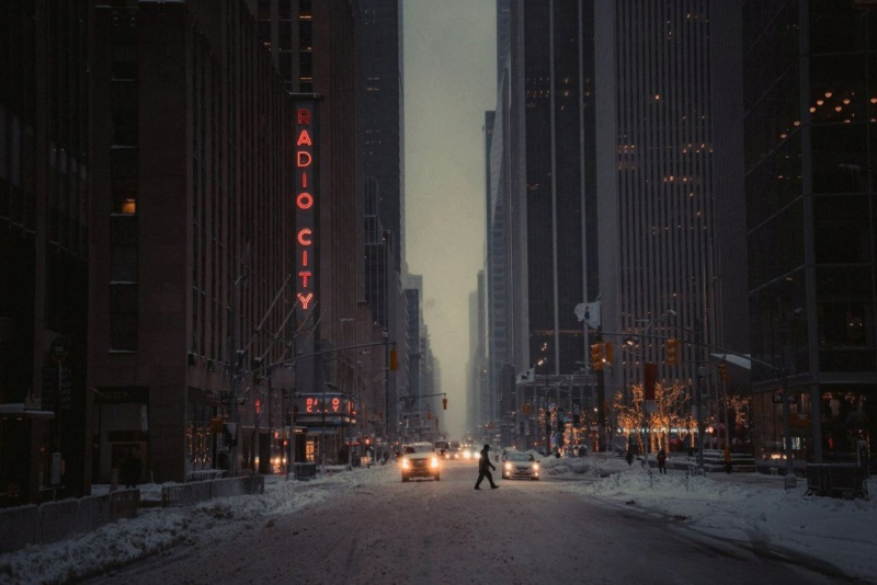Snowfall in Gotham City  by Nicolas Dumoulin Photo658