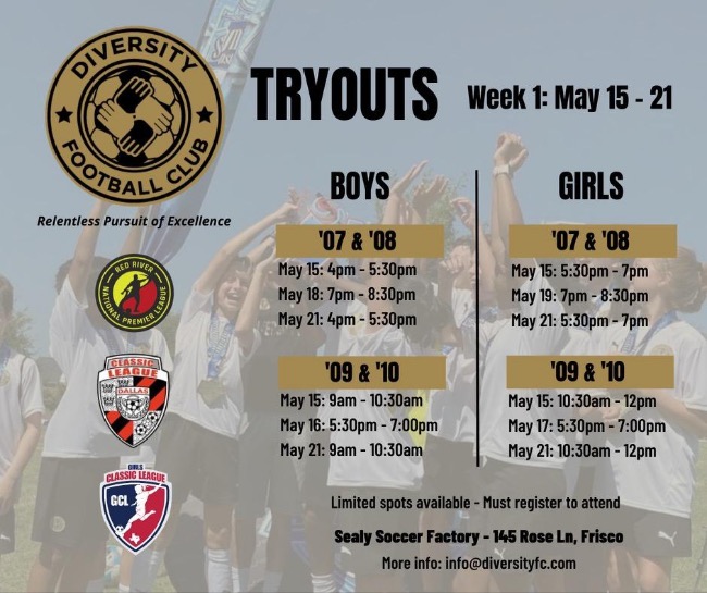 Diversity FC Tryout - Sealy Soccer Factory 14888010