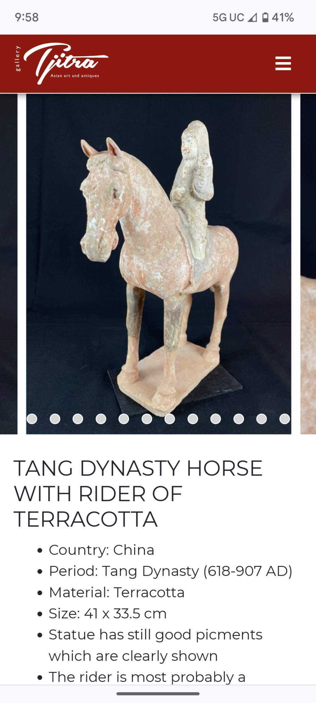 Tang Dynasty Terracotta Horse? Screen10