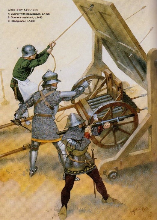 Artillerie médiévale: Ribaudequin, Bombarde, Veuglaire... Ribaud10