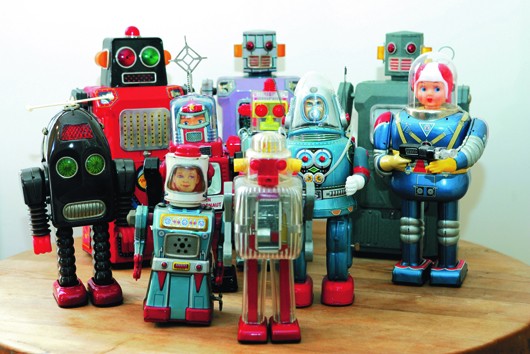 Robots jouets vintages - vintage robot toys France10