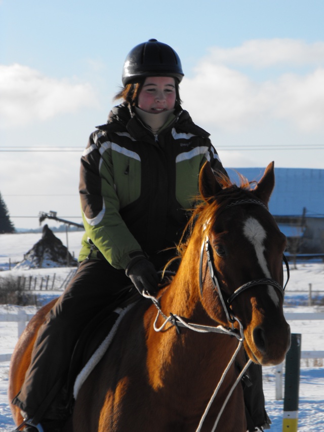 Cours d'équit' dans la neige ! =) 22_nov14