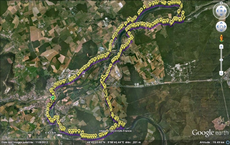 Circuits de France : Traces GPS en affichage sur Google Earth Trace11