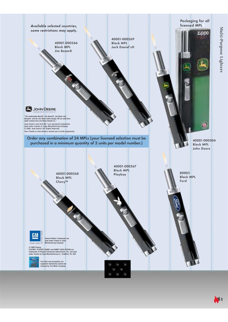 Catalogue ZIPPO 2007 Complete line (version américaine) 8110