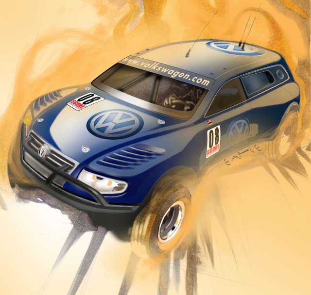 Purpose-Built Volkswagen-Red Bull Baja Race Touareg TDI Trop Volksw14