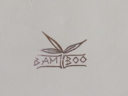 A Bamboo cake plate with backstamp from Kat .... Bamboo12