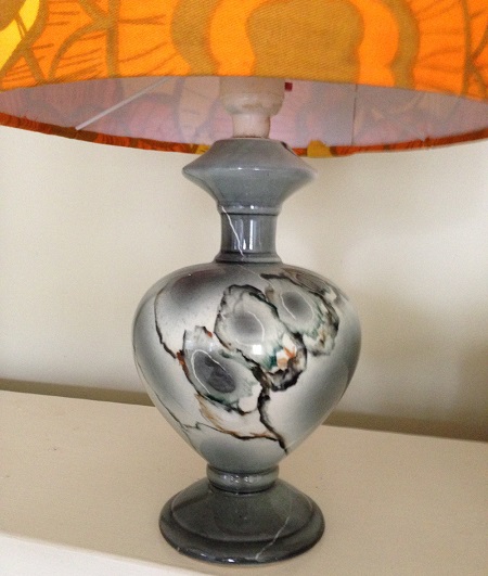peters magnificent Titian Marble glazed Lamp Base !!!!!###&@@@@! Titian10