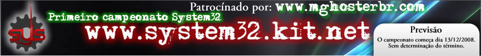 1 Campeonato System32 @MGHosterBR.com - Inscries Banner12