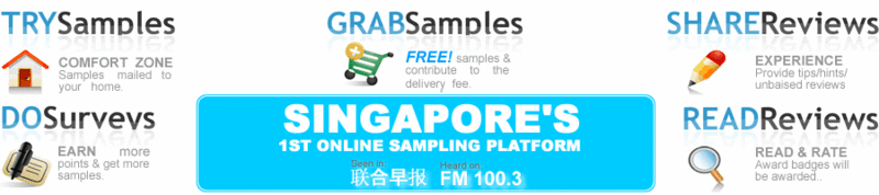 Singapore 1st Online Sampling Platform Banner10