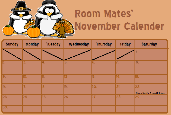 A calender for my club I made Room_m10