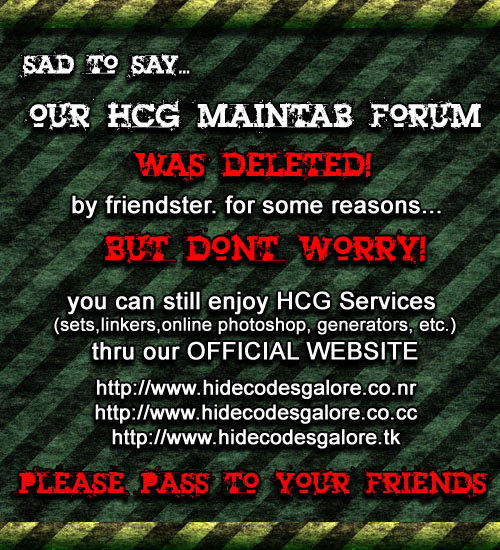 HCG Friendster Maintab HAS BEEN DELETED! Please11