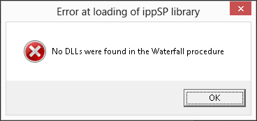 No DLL's were found in the Waterfall procedure 111