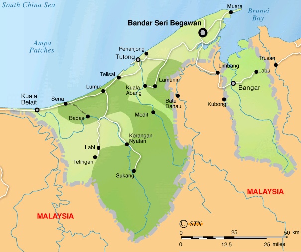 خريطة بروناي Brunei10