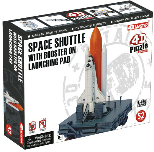 SPACE SHUTTLE WITH BOOSTER ON LAUNCHING PAD [4D MASTER 1/450] T2ec1611