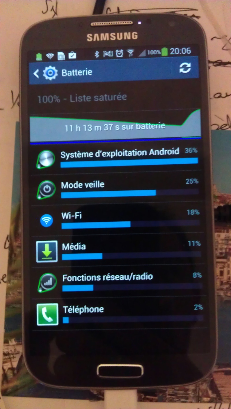 [RESOLU] Batterie qui se vide un peu rapidement