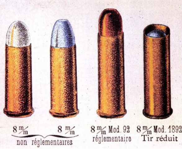 Cartouches 8 mmx27 pour revolver réglementaire mod 1892 Catalo10