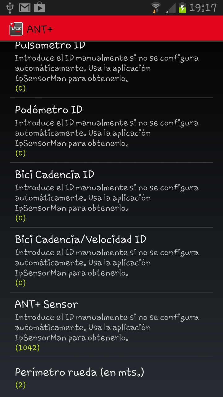 problemas con Ant+, pulsometro y cadencia+velocidad Device11