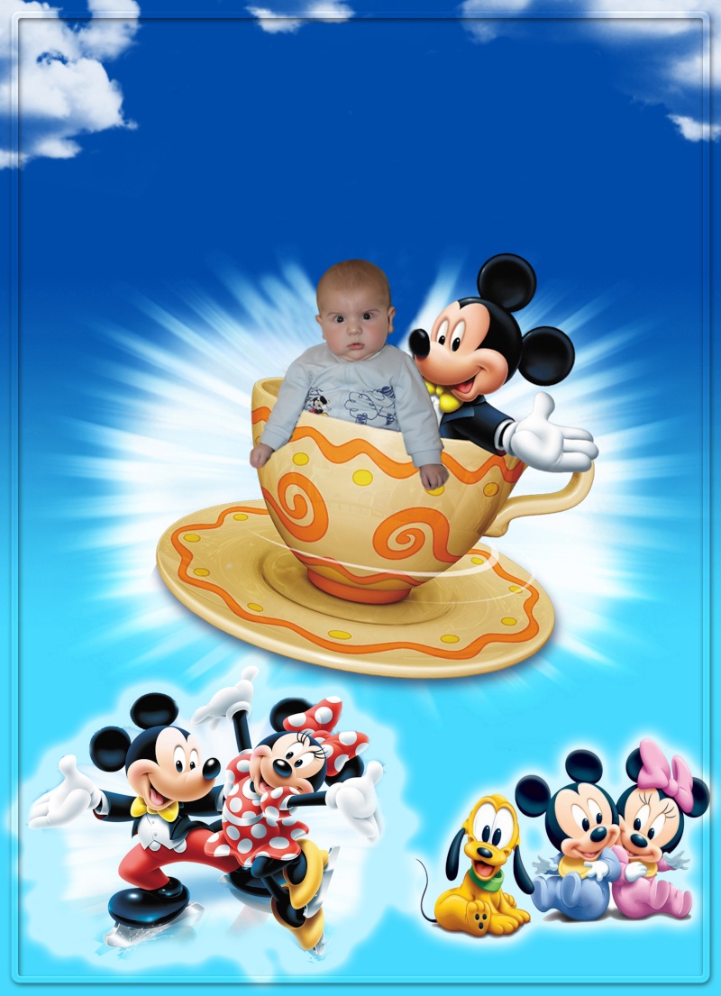 Bapteme de mon fils Theme Mickey Santex10