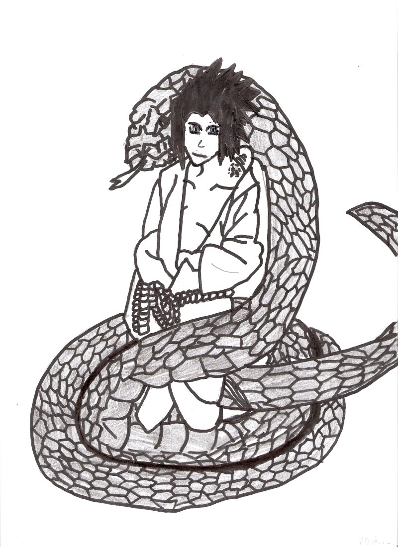 Mes dessins de l'akatsuki Sasuke11