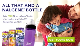 Welch's Refrigerated Juice Cocktails Coupons + FREE Water Bottle Offer 12wel210