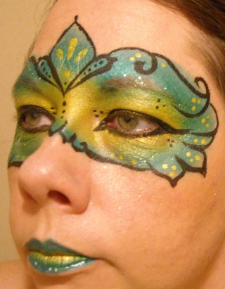 Face Painting for Mardi Gras 12312010