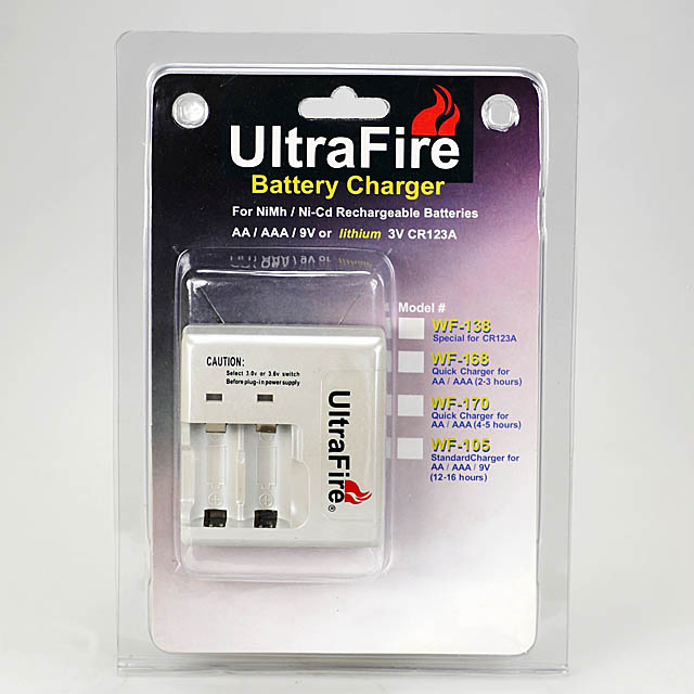 UltraFire WF-138 3.0V/3.6V 充电器 Wf13810