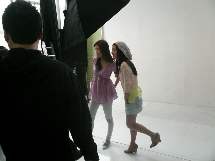 Kim So Eun and YoonA @ Clean n Clear CF Recording Pictures Yoong910