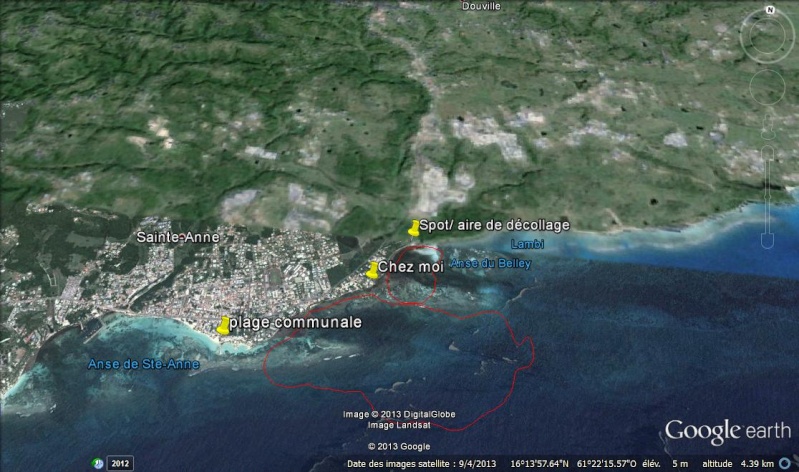 Kite interdit en Guadeloupe? A voir.... Map10