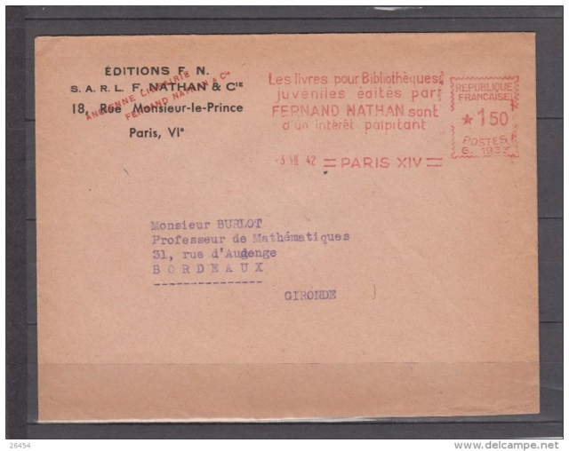 Edition Nathan : « Direction assurée par un Commissaire-Gérant aryen nommé par application de l'ordonnance allemande du 18 octobre 1940 » 168_0010