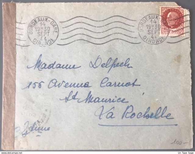 Censure postale de la IVe République en 1944 305_0011