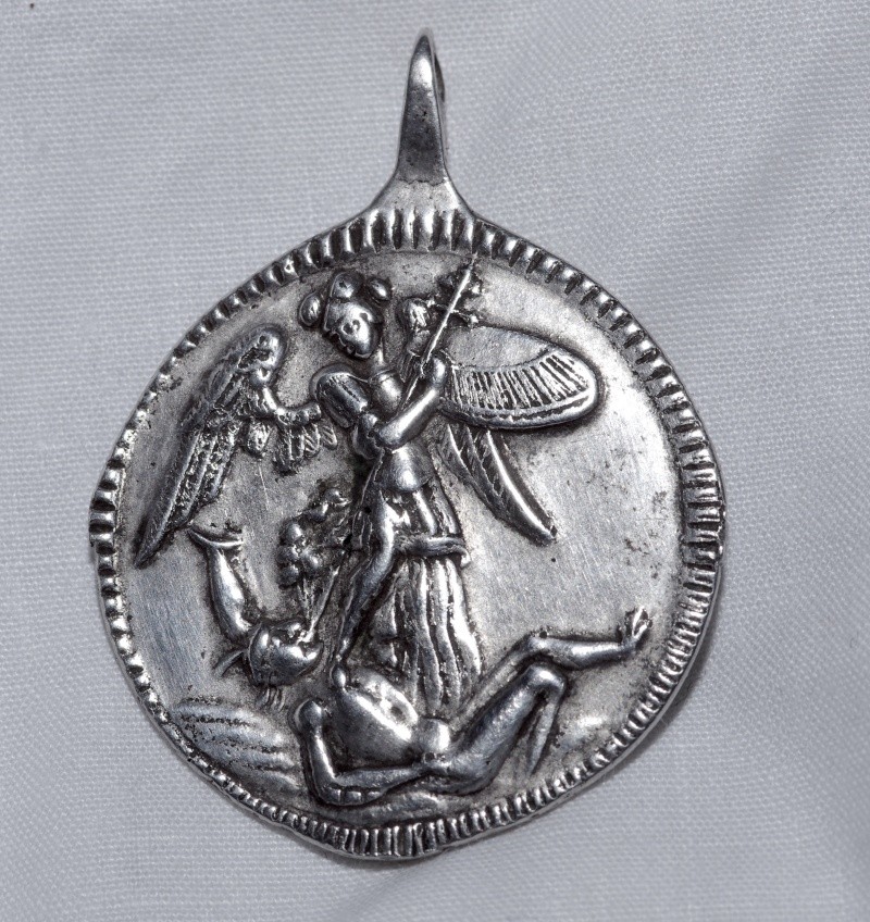 Médaille St-Michel & ND des Ermites ou encore Ste-Marie d'EINSIEDELN/Suisse - XVIIIème Saint_10